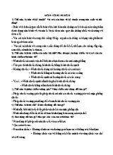 Đề cương môn Công nghệ 8